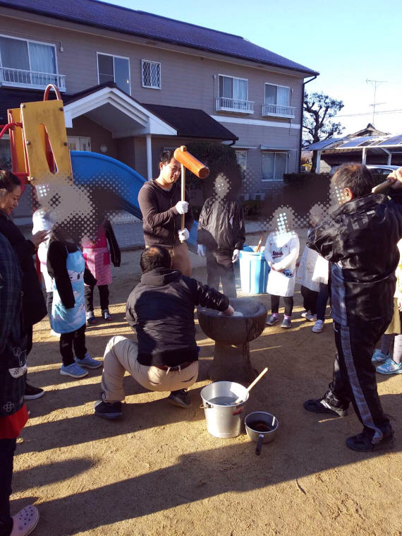 恵愛餅つき大会01